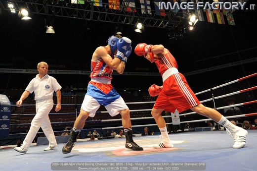 2009-09-09 AIBA World Boxing Championship 0635 - 57kg - Vasyl Lomachenko UKR - Branimir Stankovic SRB